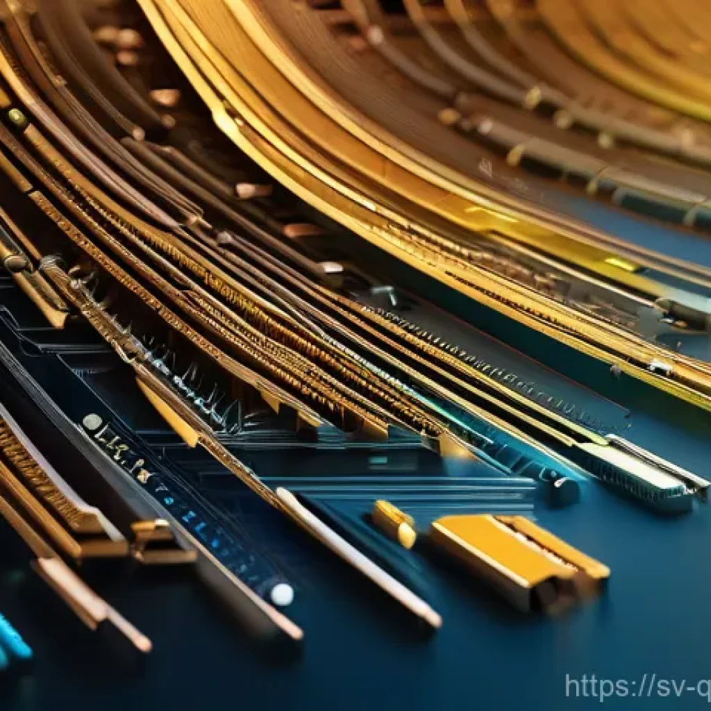 양자 컴퓨터의 시장 전망 - Here are three detailed image generation prompts in English, inspired by the provided text about qua...