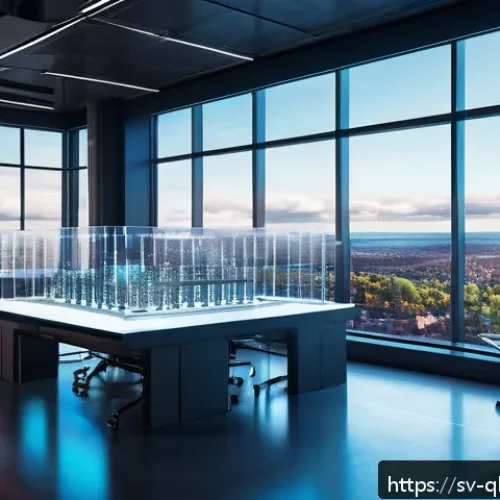 양자 알고리즘에 대한 학술적 논의 - A futuristic laboratory scene featuring scientists working with advanced quantum computers displayin...